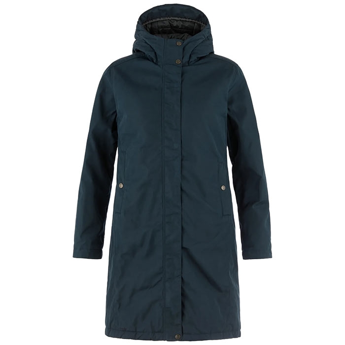 Fj? Llr? Ven Kiruna Hydratic Padded Parka Kvinder   Damer Dark Navy Xl   Jakker