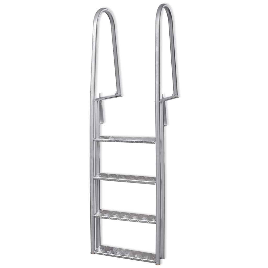 Trins Anløbs Poolstige Aluminium   Cm