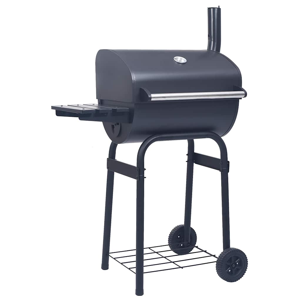 Kulgrill Rygegrill Med Bundhylde Sort