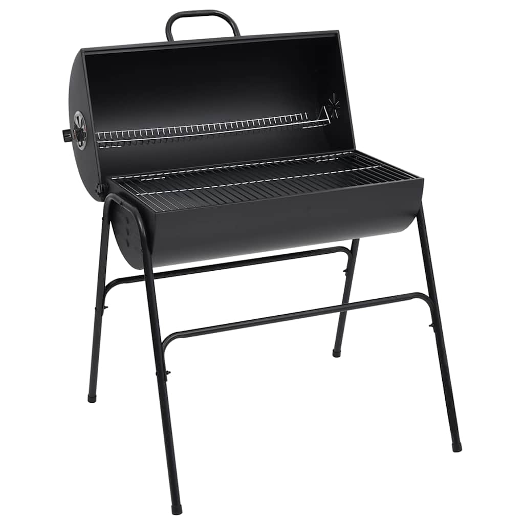 Tøndegrill Med   Grillriste  X X  Cm Stål Sort