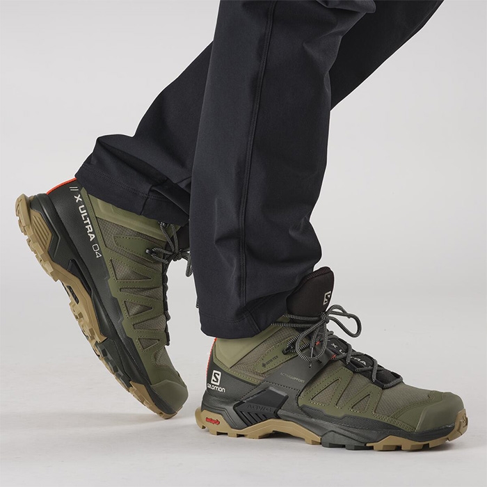 Salomon X Ultra   Mid Wide Gtx Men  Deep Lichen Green