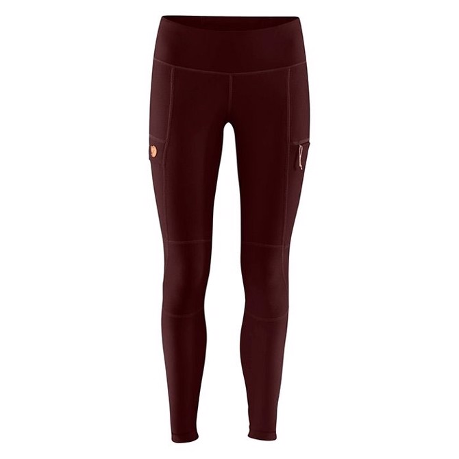Fj? Llr? Ven Abisko Trail Tights Women Dark Garnet Xl