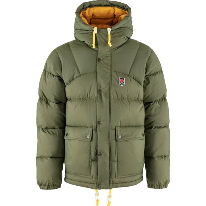Fj? Llr? Ven Expedition Down Lite Jacket Men Green   Mustard Yellow M