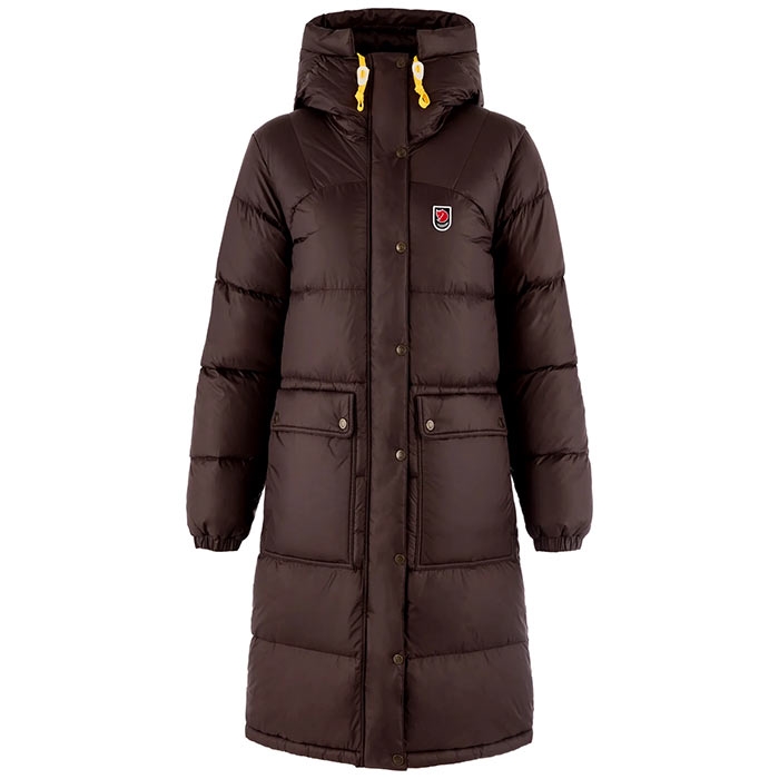 Fj? Llr? Ven Expedition Long Down Parka Kvinder Damer Black Oak L Jakker