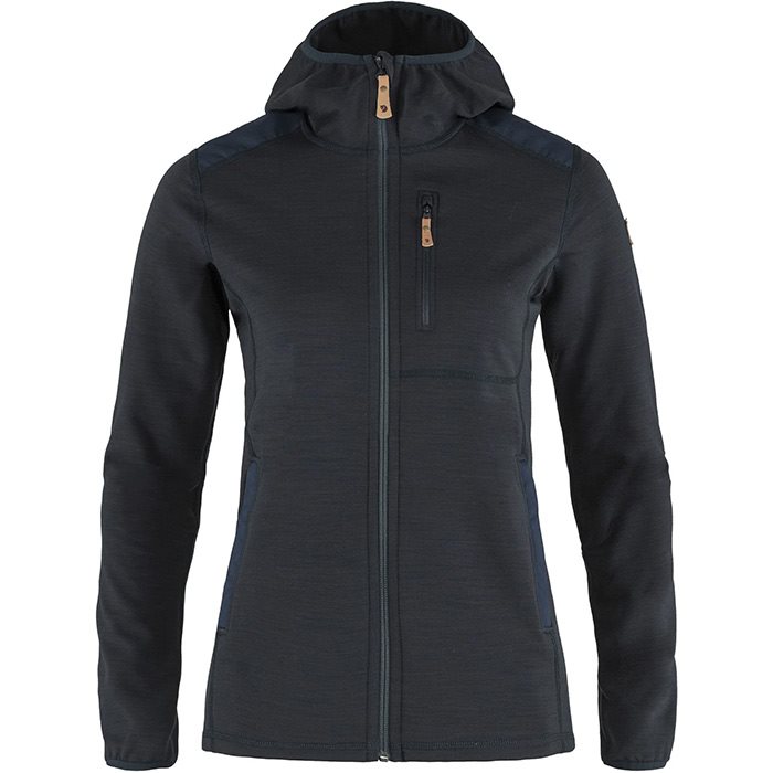 Fj? Llr? Ven Keb Fleece Hoodie Woman Black Xs Fleecejakker Og Softshell