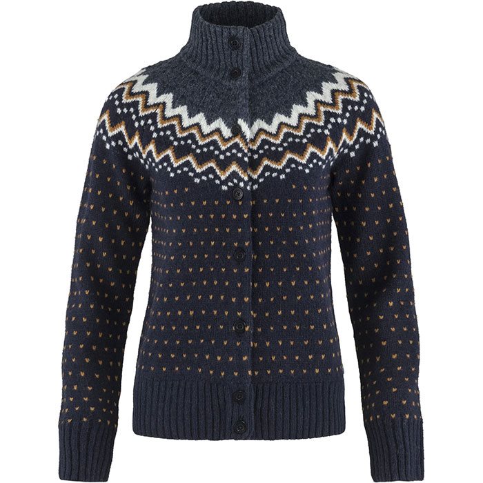 Fj? Llr? Ven ? Vik Knit Cardigan Woman Dark Navy L