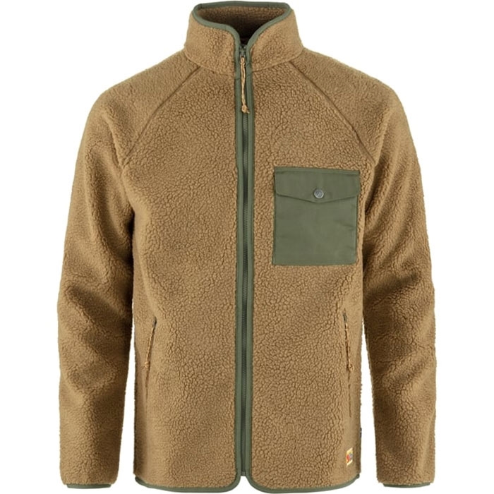 Fj? Llr? Ven Vardag Pile Fleece Men Buckwheat Brown Laurel Green Xl