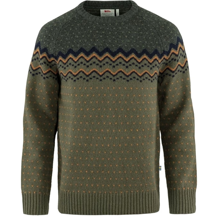 Fj? Llr? Ven ? Vik Knit Sweater Men Laurel Green   Deep Forest Xl