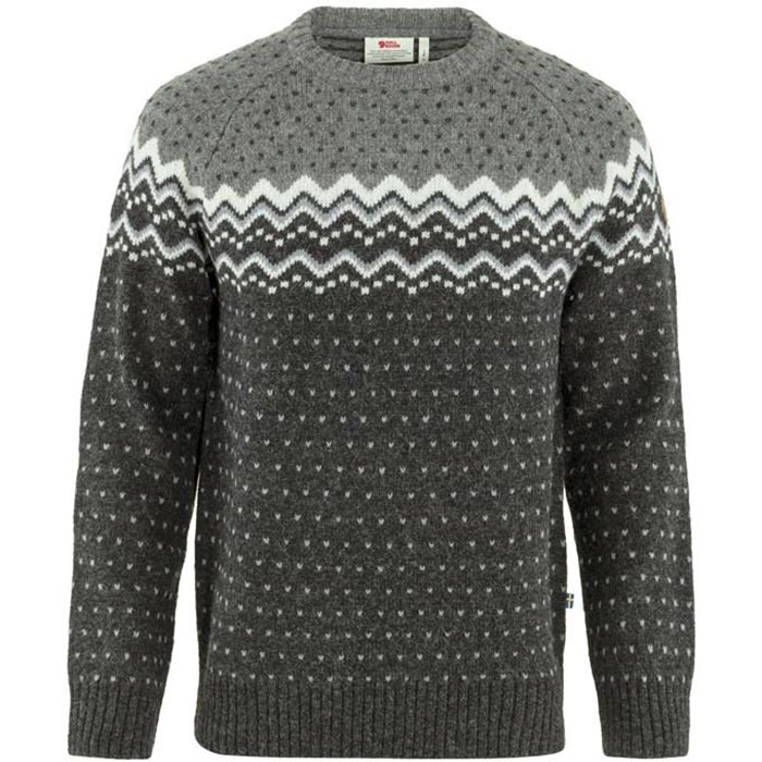 Fj? Llr? Ven ? Vik Knit Sweater Men Dark Grey   Grey Xl